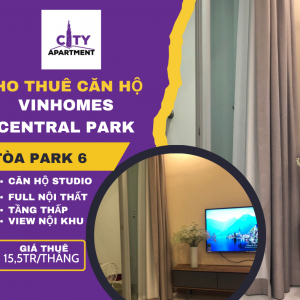 Cho thuê căn hộ Studio Vinhomes Central Park