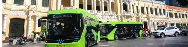 Mở các tuyến xe buýt Vinbus di chuyển giữa các dự án Vinhomes Thành phố Hồ Chí Minh