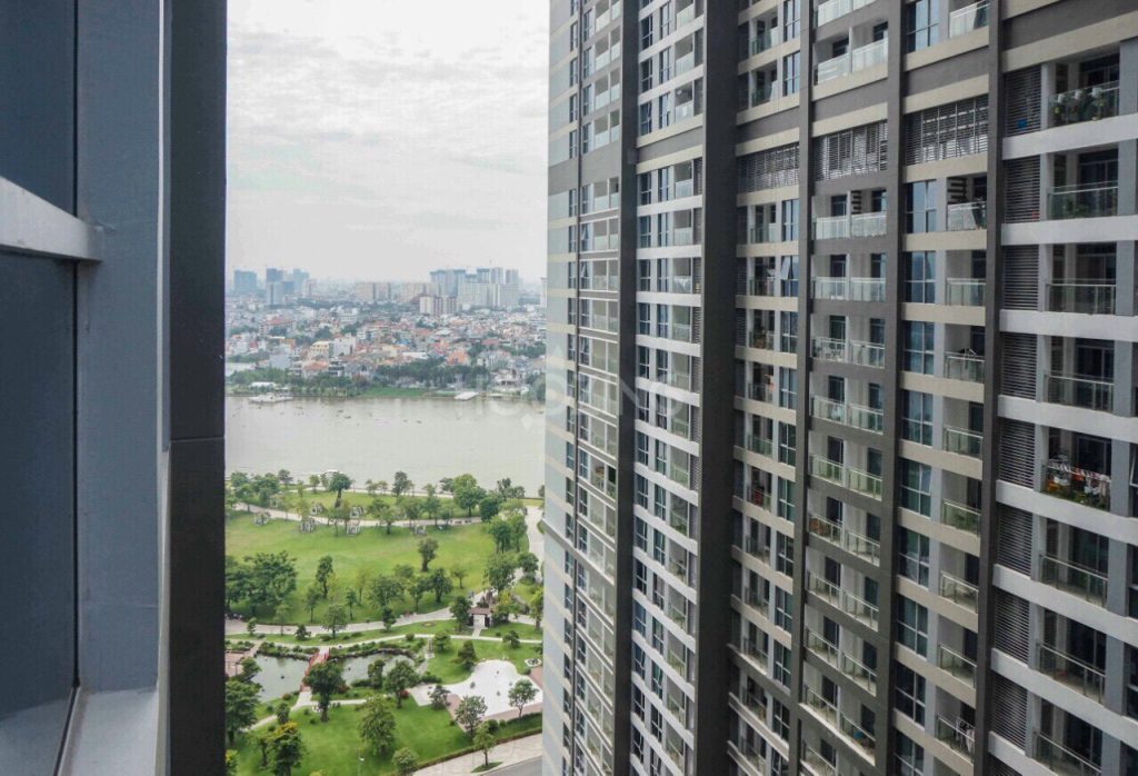 Căn hộ cho thuê Vinhomes Central Park 2 phòng ngủ nội thất cao cấp- Park 4