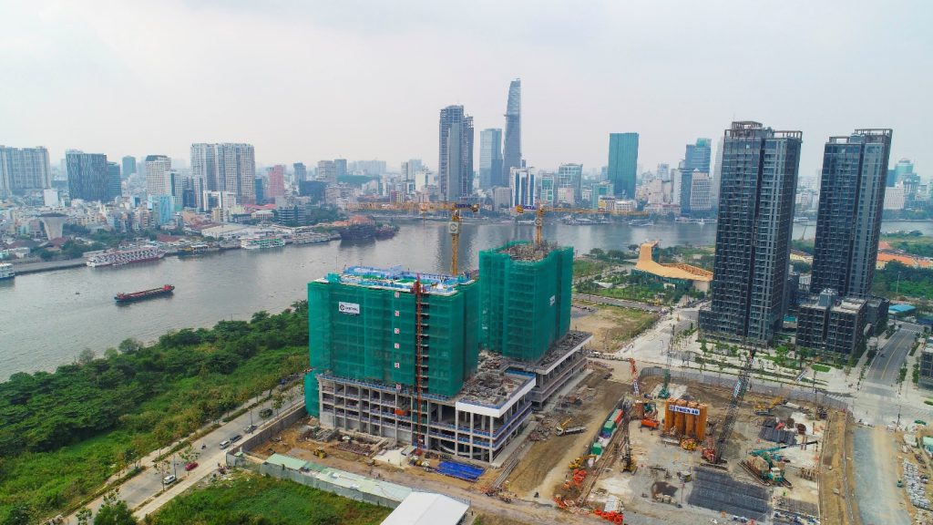 DỰ ÁN EMPIRE CITY CẤT NÓC HAI KHỐI THÁP COVE RESIDENCES