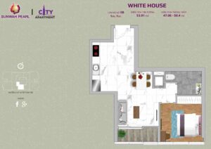Layout can ho so 08 white house sunwah pearl