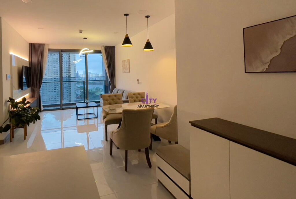 Cho thuê căn hộ Sunwah Pearl 2PN full nội thất – toà Golden House
