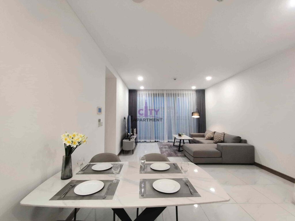 Cho thuê căn hộ 3PN Sunwah Pearl – Tầng cao