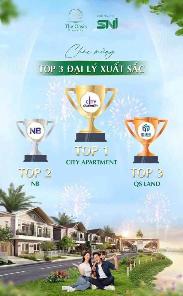 City Apartment TOP 1 đại lý xuất sắc tại The Oasis Riverside Tháng 9/2025
