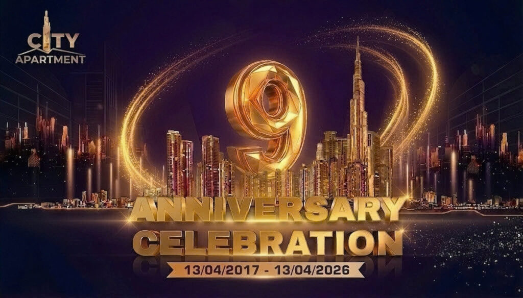 🎉 CHÚC MỪNG & TRI ÂN NHÂN DỊP KỶ NIỆM 09 NĂM THÀNH LẬP CÔNG TY CITY APARTMENT