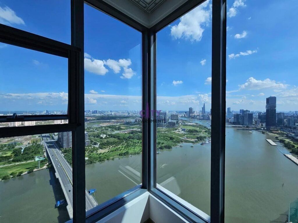 Cho Thuê Căn Hộ 3PN Sunwah Pearl – View Trực Diện Sông Sài Gòn, Bitexco & Cầu Ba Son